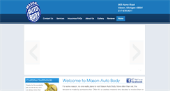 Desktop Screenshot of masonautobody.com